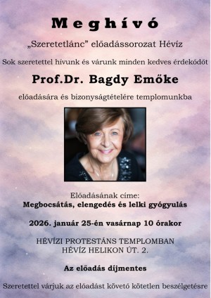 Prof. Dr. Bagdy Emőke előadása
