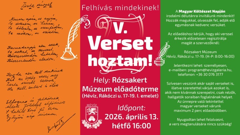 V. Verset hoztam!