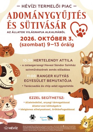 Adománygyűjtés és Sütivásár